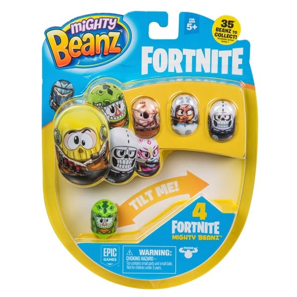 4 Figurine Mighty Beanz Fortnite