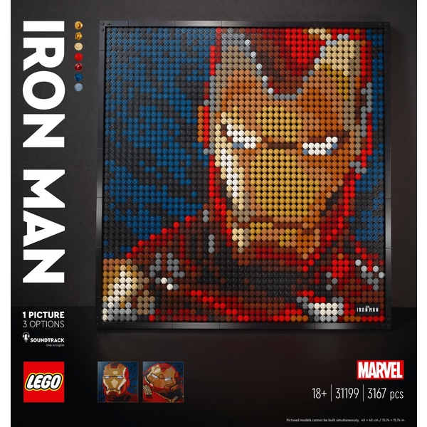 LEGO 31199 Art Marvel Studios Iron Man Perete Decor Set