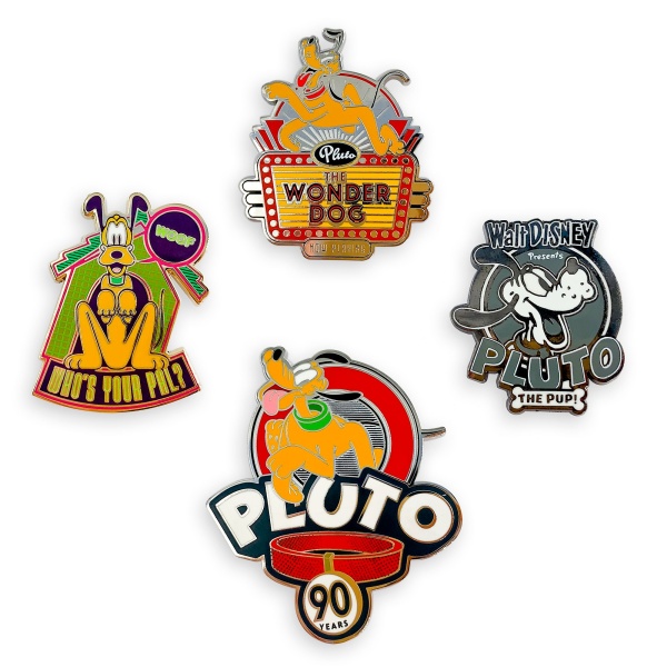 Disney Store Pluto Limited Edition Pin Set