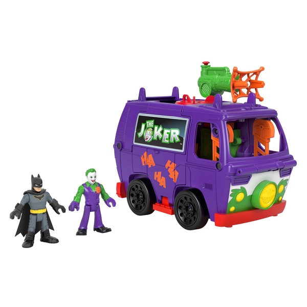 Imaginext DC Super Friends: Joker Van Sediul cu Batman È™i Joker Cifre