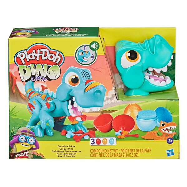 Play-Doh Dino Crew Crunchin 'T-Rex cu 3 ouÄƒ non-toxice