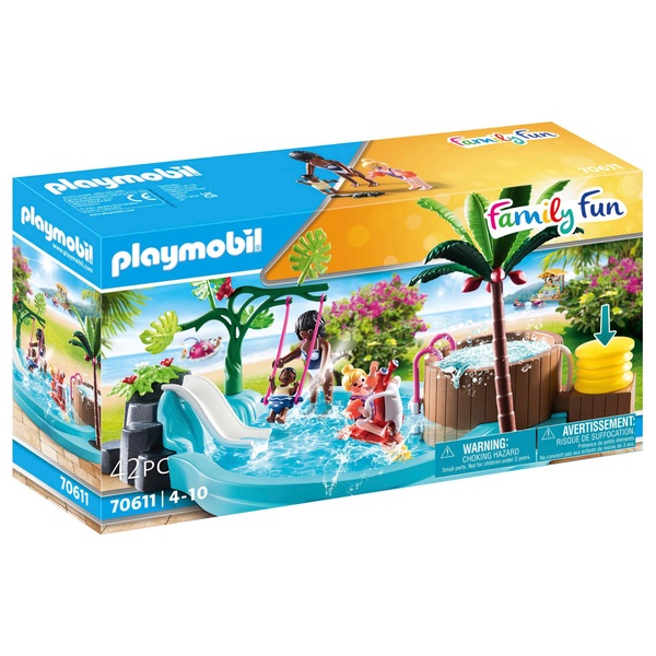 Playmobil Family Fun 70611 Aqua Park piscină pentru copii cu Whirlpool