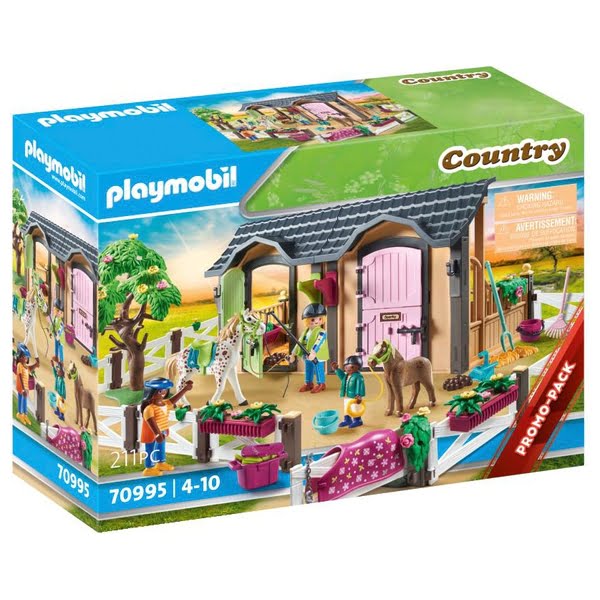 Playmobil Country 70995 Lectii de echitatie cu cutii de cai