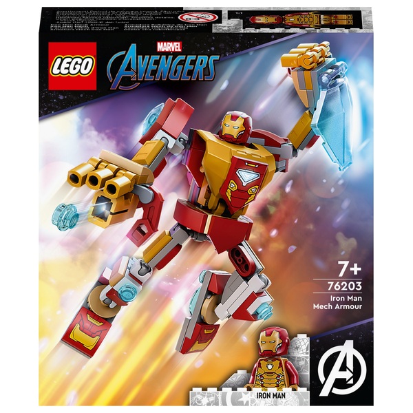 LEGO 76203 Marvel Iron Man Mech Armour Action Figure Set
