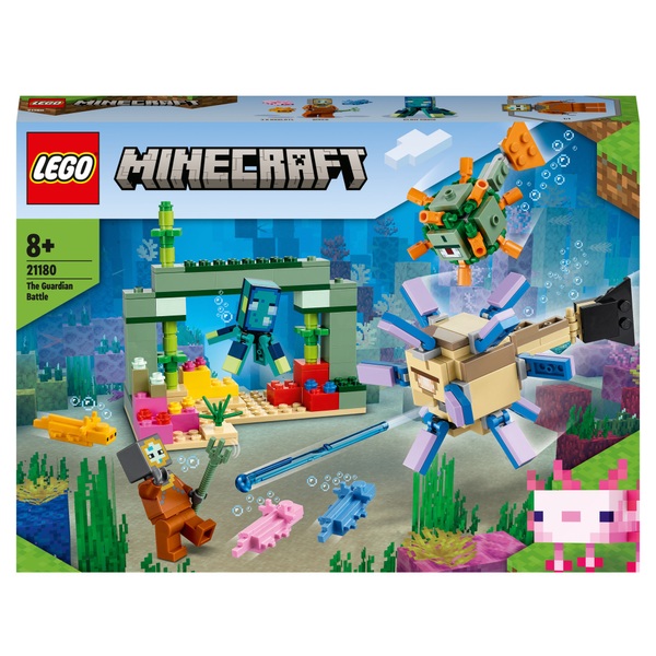 LEGO 21180 Minecraft The Guardian Battle Underwater Fish Set
