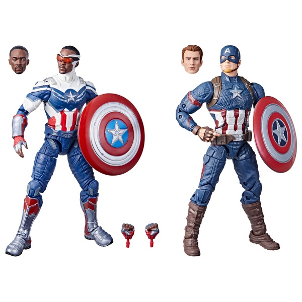 Marvel Legends Series Captain America Steve Rogers și Sam Wilson Cifre